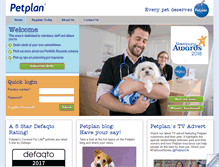 Tablet Screenshot of petplanvet.co.uk